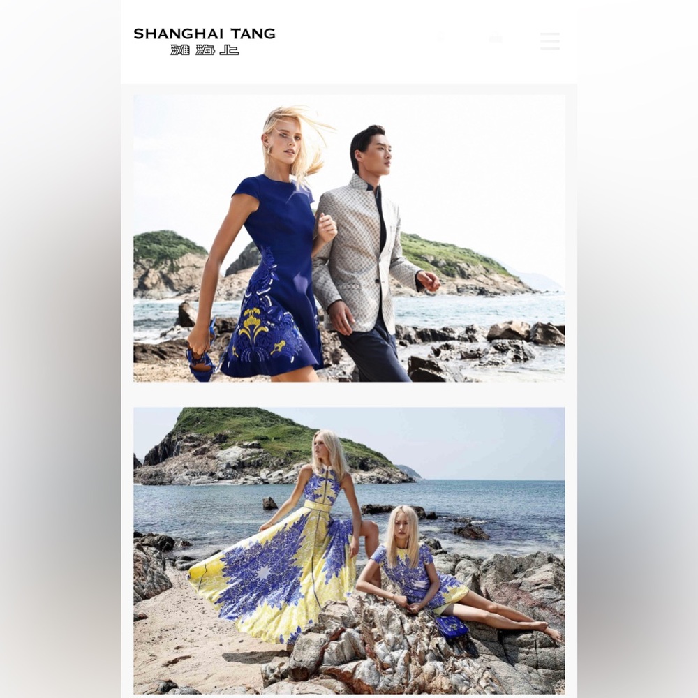 ⭐️SHANGHAI TANG⭐️ Seafoam Green Silk Dress with leaf embellishments ⭐️STUNNING - Picture 14 of 16